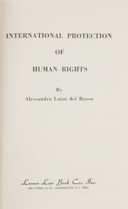 International Protection of Human Rights. Washington, D.C., 1971