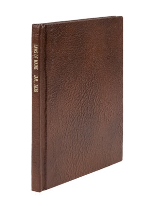 Item #39239 Public Acts of the State of Maine, Portland, 1830. Maine