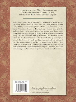 Commentaries on the Law of Bills of Exchange, Foreign and Inland...