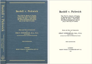 Item #39804 Bardell v. Pickwick: The Trial for Breach of Promise of Marriage. Notes, Comm,...