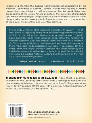 Civil Procedure of the Trial Court in Historical Perspective.