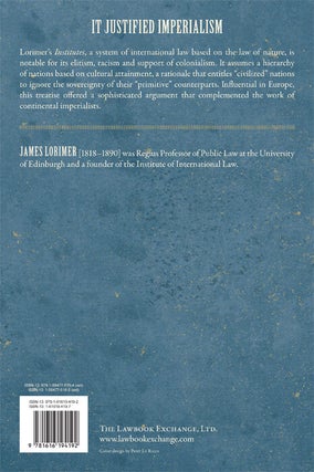 The Institutes of the Law of Nations. 2 vols.