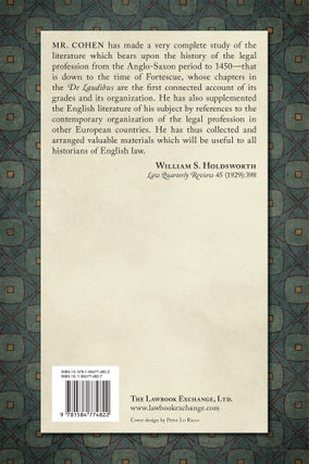 A History of the English Bar and Attornatus to 1450.