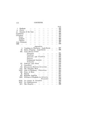 A History of the English Bar and Attornatus to 1450.