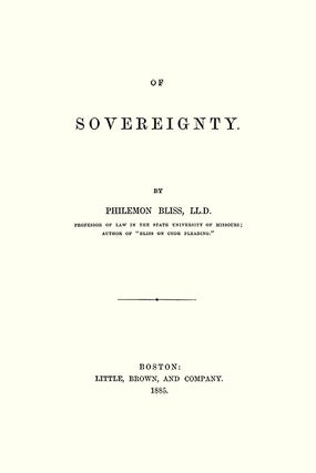 Of Sovereignty.