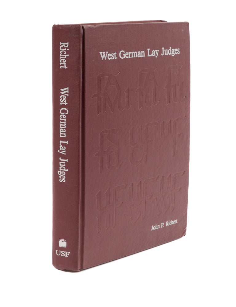 Item #40942 West German Lay Judges: Recruitment and Representativeness. John P. Richert.