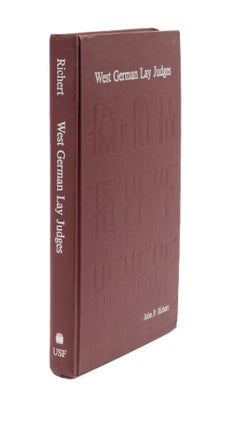 Item #40942 West German Lay Judges: Recruitment and Representativeness. John P. Richert