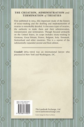 Treaties, Their Making and Enforcement. Second edition.