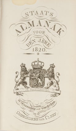 Item #41369 Staats Almank voor den Jare 1820. Holland