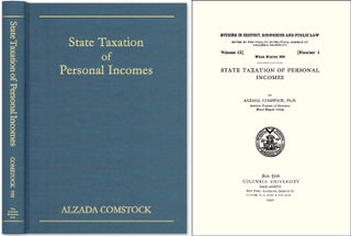 Item #41658 State Taxation of Personal Incomes. Alzada Comstock