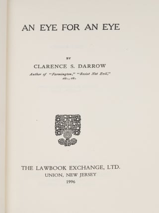 An Eye for an Eye. Reprint of 1905 first edition.