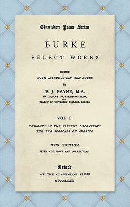 Select Works. Edited with an Introduction and Notes by E.J.