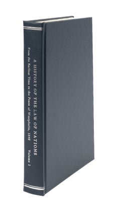 Item #42523 A History of the Law of Nations. Vol. I. From the Earliest Times to. Thomas Alfred...