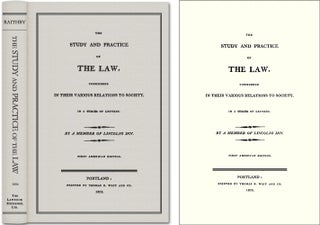 Item #42647 The Study and Practice of the Law. John Raithby, Sir James Mackintosh