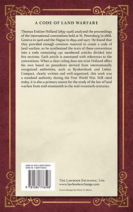 The Laws of War on Land (Written and Unwritten).