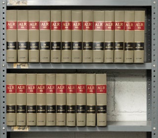 Item #43091 American Law Reports 4th. Misc. Vols. (1980-1991) through 1999 supps. Thomson West