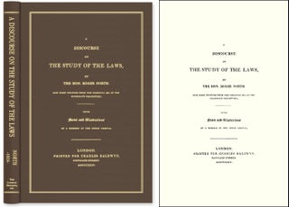 Item #43170 A Discourse on the Study of the Laws. Now Printed From Original MS. Roger North
