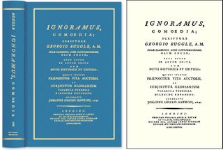 Item #43874 Ignoramus, Comoedia; Scriptore Georgiop Ruggle, A.M. Aulae. George Ruggle, John...