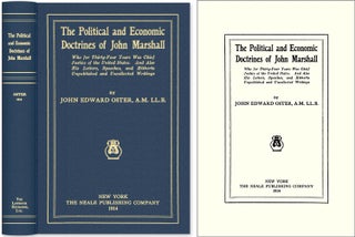 Item #43911 The Political and Economic Doctrines of John Marshall. John Marshall, John Edward Oster