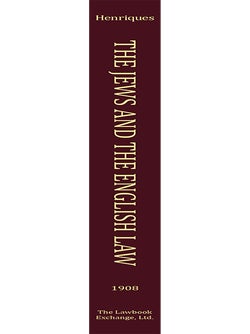 The Jews and the English Law.