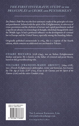 An Essay on Crimes and Punishments: Translated from the Italian;...