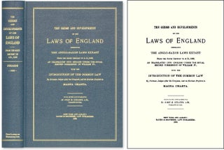 Item #43967 The Germs and Developments of the Laws of England: Embracing the. John M. Stearns