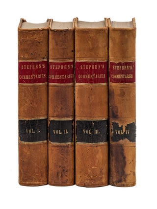 New Commentaries on the Laws of England. 4 Vols. 1st American Edition