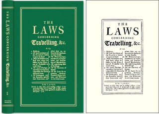 Item #44326 The Laws Concerning Travelling, &c. Viz. 1. Robbery. 2. Such. Travelers