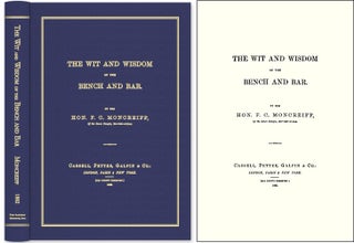 Item #44752 The Wit and Wisdom of the Bench and Bar. F. C. Moncreiff