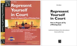 Item #45228 Represent Yourself in Court How to Prepare & Try a Winning Case 5th ed. Paul Bergman,...
