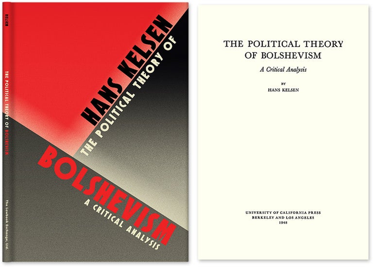 Item #47118 The Political Theory of Bolshevism: A Critical Analysis. Hans Kelsen, HARDCOVER.