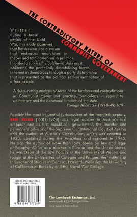 The Political Theory of Bolshevism: A Critical Analysis.