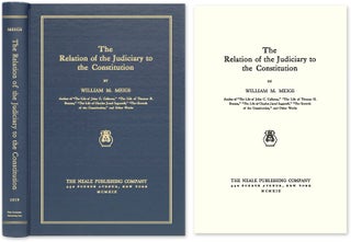 Item #47165 The Relation of the Judiciary to the Constitution. William M. Meigs