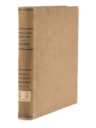 Item #48187 Opinions of The Principal Officers of the Executive Departments. United States...