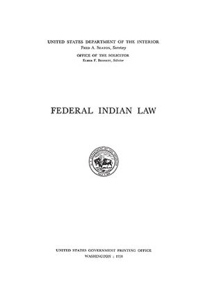 Federal Indian Law