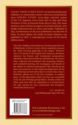 Commentaries on the Law of Bailments, With Illustrations from the...
