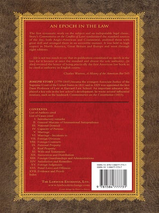 Commentaries on the Conflict of Laws Foreign and Domestic in Regard...