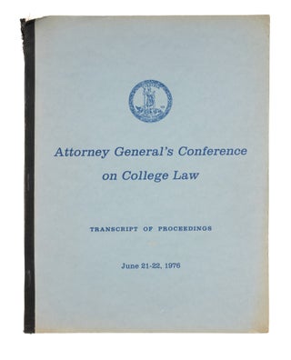 Item #49233 Attorney's General Conference on College Law. Virginia