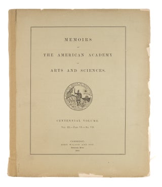 Item #49343 Memoirs of The American Academy of Arts and Sciences