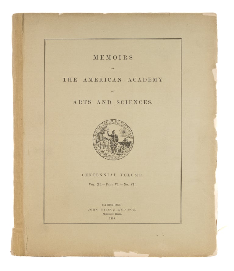 Item #49343 Memoirs of The American Academy of Arts and Sciences.