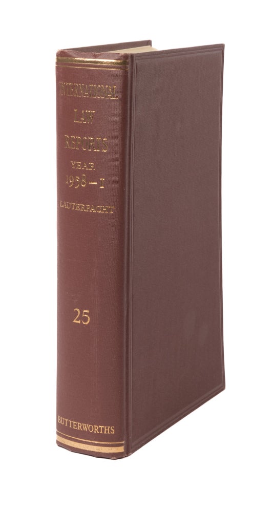 Item #50027 International Law Reports. Volume 25. Year 1958-I. Elihu Lauterpacht.