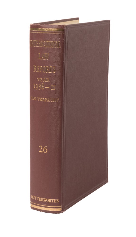 Item #50028 International Law Reports. Vol. 26. 1958-II. Elihu Lauterpacht.