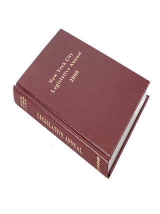 Item #50300 New York City Legislative Annual. 2000. Inc New York Legislative Service