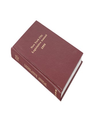 Item #50301 New York City Legislative Annual. 1999. Inc New York Legislative Service