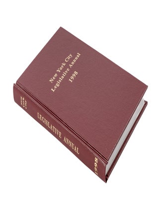 Item #50302 New York City Legislative Annual. 1998. Inc New York Legislative Service