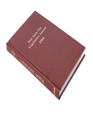 Item #50306 New York City Legislative Annual. 1994. Inc New York Legislative Service