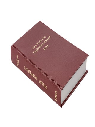 Item #50307 New York City Legislative Annual. 1993. Inc New York Legislative Service
