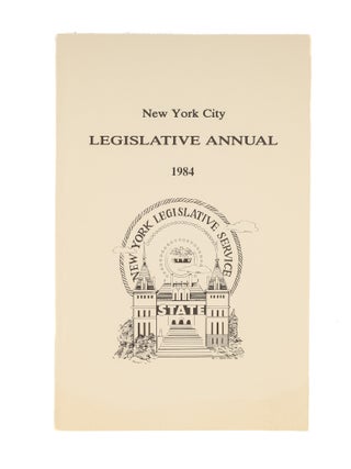 Item #50337 New York City Legislative Annual. 1984. Inc New York Legislative Service