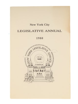 Item #50344 New York City Legislative Annual. 1980. Inc New York Legislative Service
