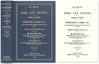 Item #51658 An Essay on Uses and Trusts, and on the Nature and Operation of. Francis Williams...